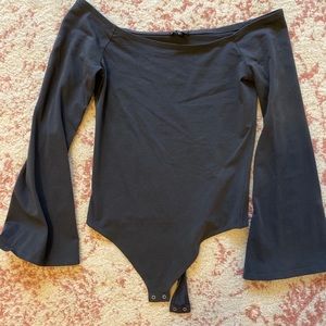 Off the shoulder body suit